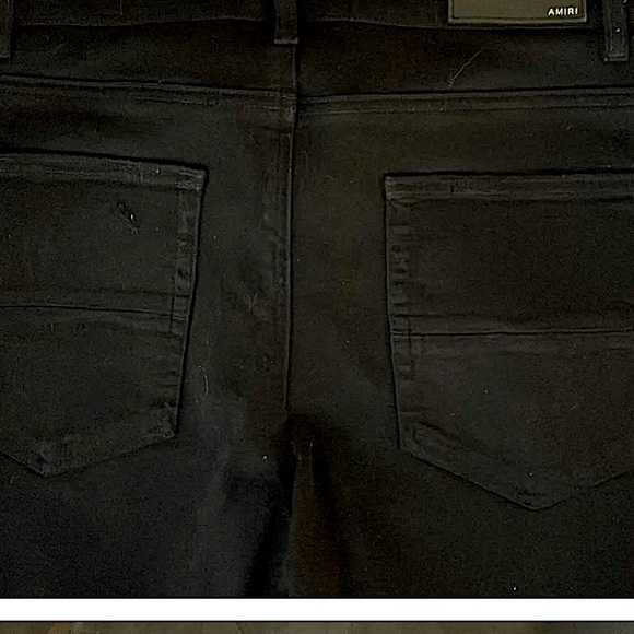 Amiri track stack black with white track stripes like new 38w thrasher denim - Picture 8 of 16